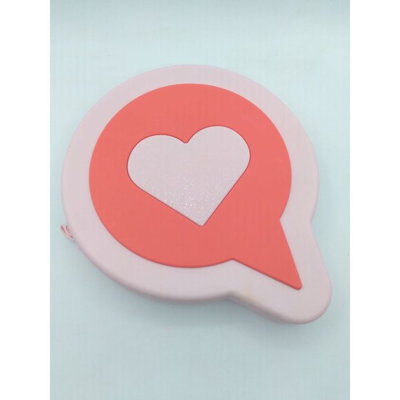 Zipper Silicone Pink Heart Pencil Pouch from More Than Magic 7" - Picture 8 of 9